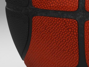 basketball ball eba black 3D Model