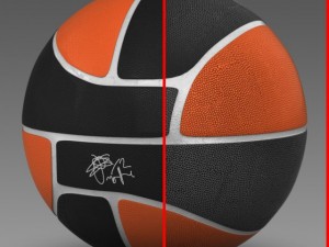 basketball ball euro black 3D Модель