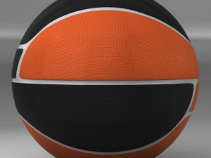 basketball ball euro black 3D Модель