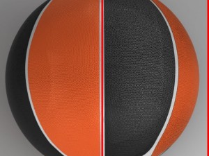 basketball ball euro black 3D Модель