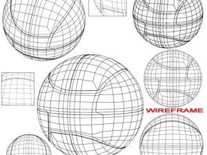 basketball ball euro black 3D Model