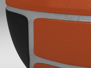 basketball ball euro black 3D Модель