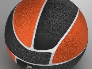 basketball ball euro black 3D Модель