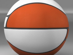 basketball ball euro white 3Dモデル