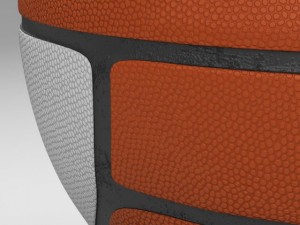 basketball ball euro white 3Dモデル