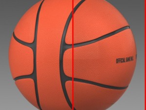 basketball ball 4l orange 3D Model