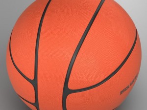 basketball ball 4l orange 3D Model