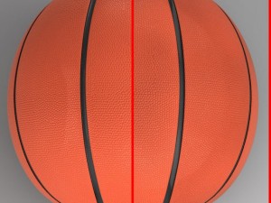 basketball ball 4l orange 3D Model