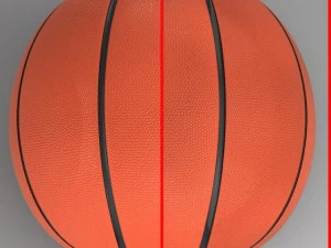 basketball ball 4l orange 3D Model