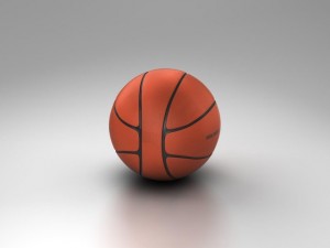 basketball ball 4l orange 3D Model