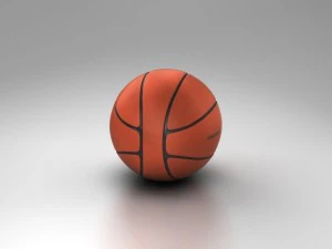 basketball ball 4l orange 3D Model