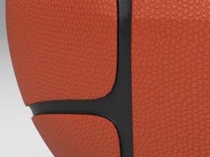 basketball ball 4l orange 3D Model
