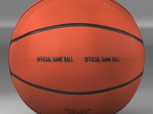 basketball ball 4l orange 3D Model