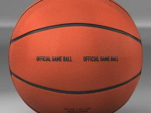 basketball ball 4l orange 3D Model