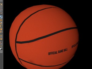 basketball ball 4l orange 3D Model