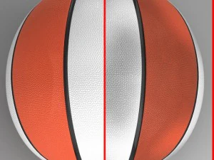 basketball ball 4l bicolor 3D Model