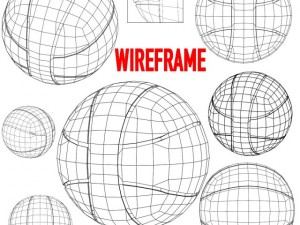 basketball ball 4l bicolor 3D Модель