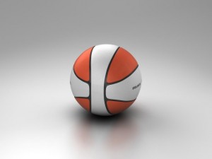 basketball ball 4l bicolor 3D Модель