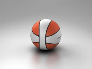 basketball ball 4l bicolor 3D Model