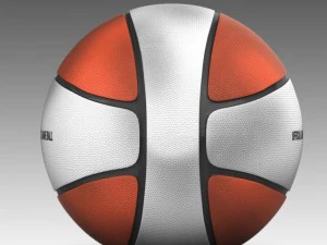 basketball ball 4l bicolor 3D Model