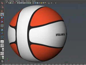 basketball ball 4l bicolor 3D Model