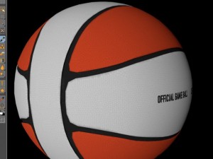 basketball ball 4l bicolor 3D Модель