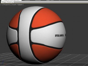 basketball ball 4l bicolor 3D Модель