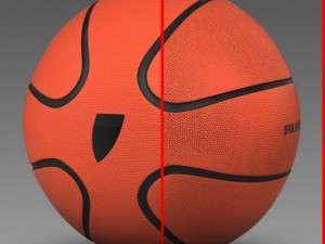 basketball ball star orange 3D Модель