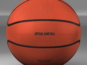 basketball ball star orange 3D Model