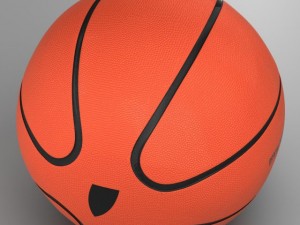 basketball ball star orange 3D Model