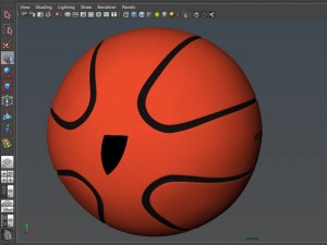 basketball ball star orange 3D Model