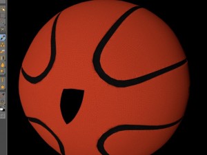 basketball ball star orange 3D Model