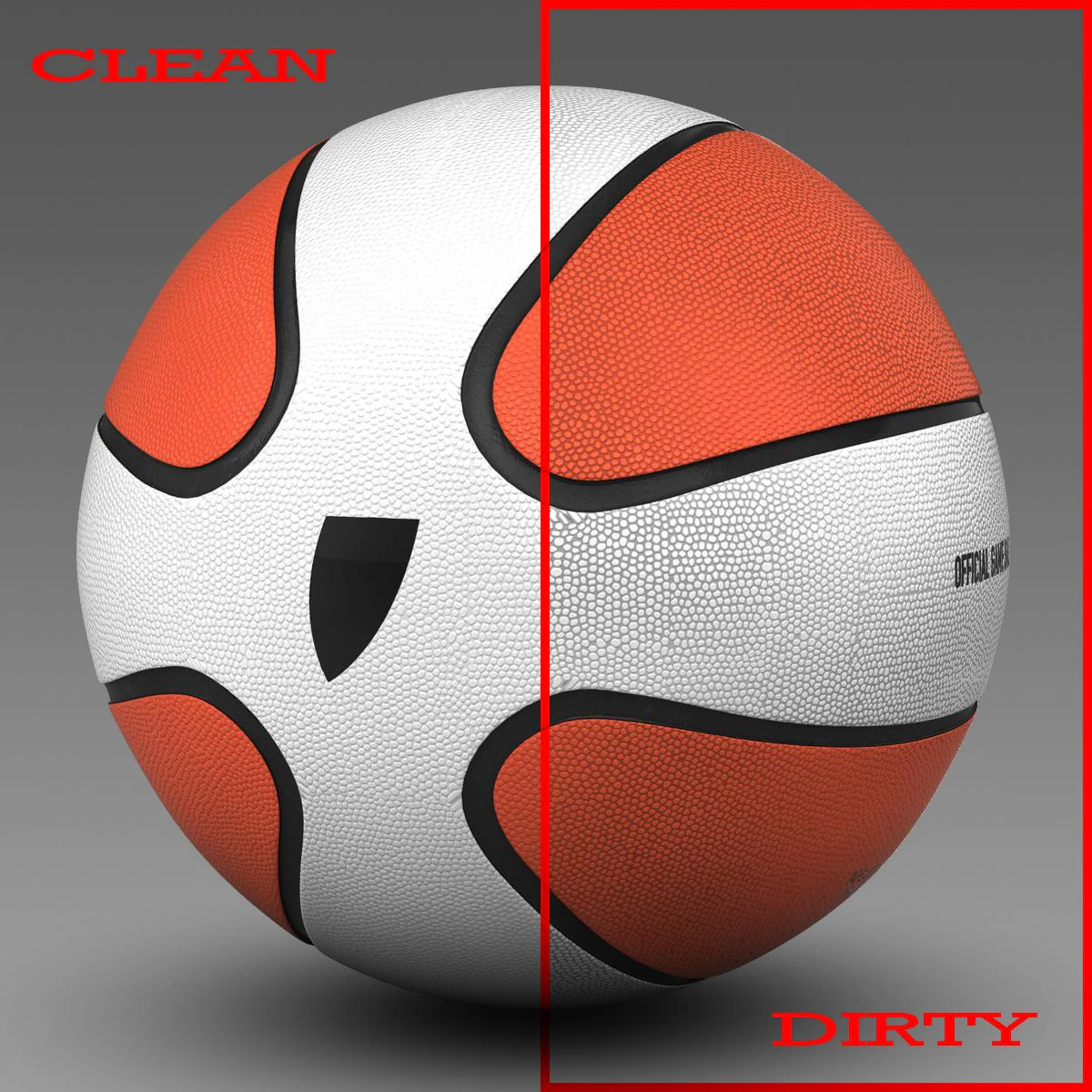 basketball ball star bicolor 3D Model .c4d .max .obj .3ds .fbx .stl .blend 