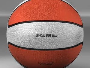 basketball ball star bicolor 3D Model