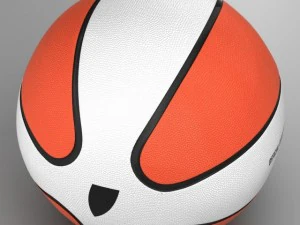 basketball ball star bicolor 3D Model