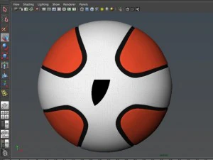 basketball ball star bicolor 3D Model