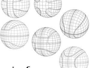 basketball ball set 3D Модель