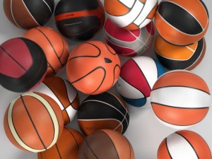 basketball ball set 3D Модель