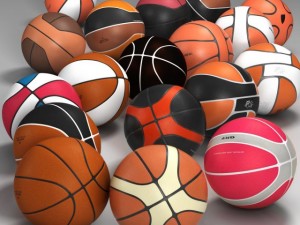 basketball ball set 3D Модель