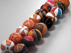 basketball ball set 3D Модель