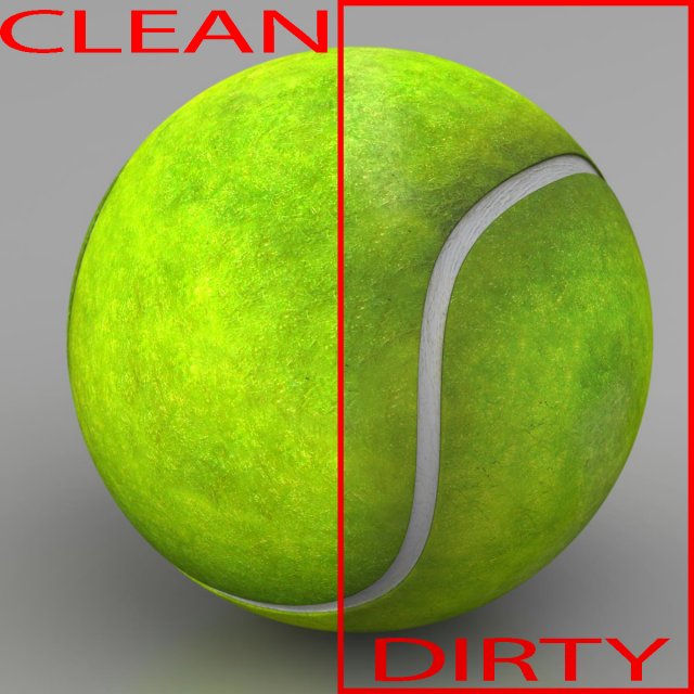 tennis ball Modello 3D .c4d .max .obj .3ds .fbx .stl .blend 