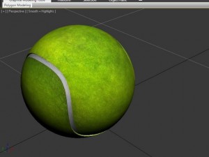 tennis ball Modello 3D