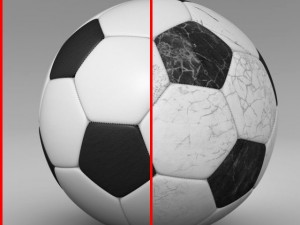 soccerball black white 3D Модель