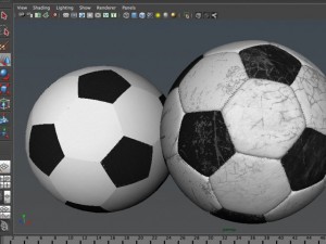 soccerball black white Model 3D