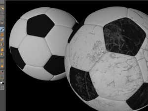 soccerball black white Model 3D