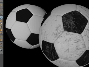 soccerball black white 3D Model