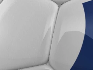 soccerball blue white 3D Model