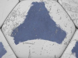 soccerball blue white 3D Model