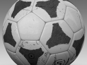 soccerball black white tri Modèle 3D