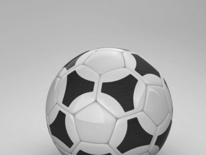 soccerball black white tri Modèle 3D